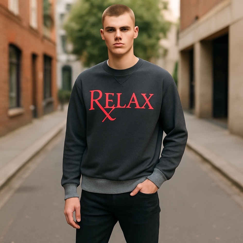 Marc Ecko Black and Gray Sweatshirt